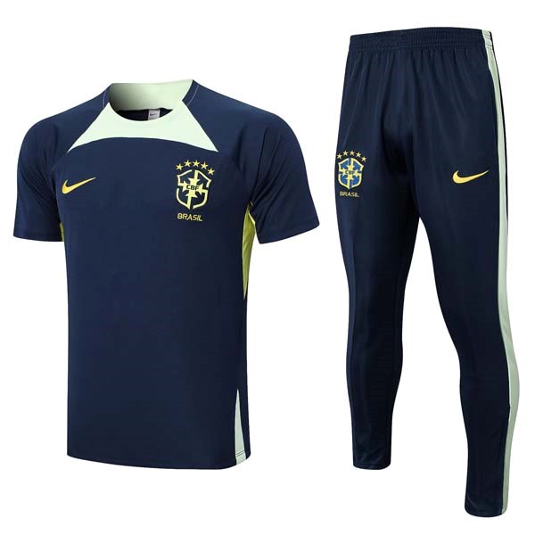 Camiseta Brasil Conjunto Completo 2023-2024 Azul